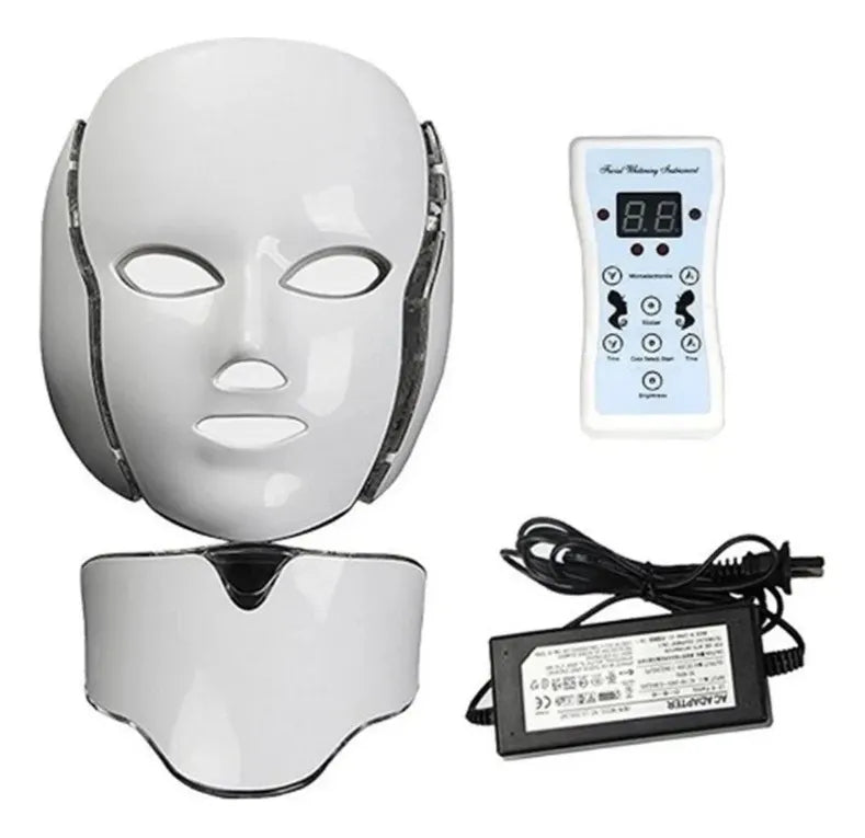 Mascarilla facial led con terapia de luz