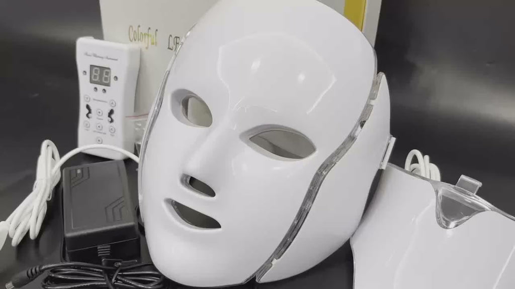 Mascarilla facial led con terapia de luz